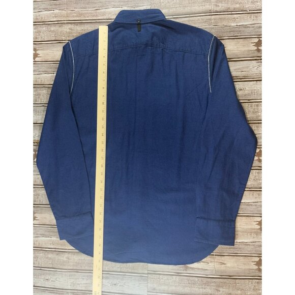 RAG & BONE plaid classic fit Shirt size L color blue NWOT - Picture 5 of 5